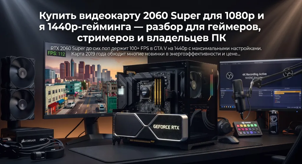 Купить видеокарту 2060 Super для 1080p и 1440p-гейминга — разбор для геймеров, стримеров и владельцев ПК