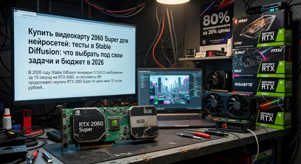 Купить видеокарту 2060 Super для нейросетей: тесты в Stable Diffusion: что выбрать под свои задачи и бюджет в 2026