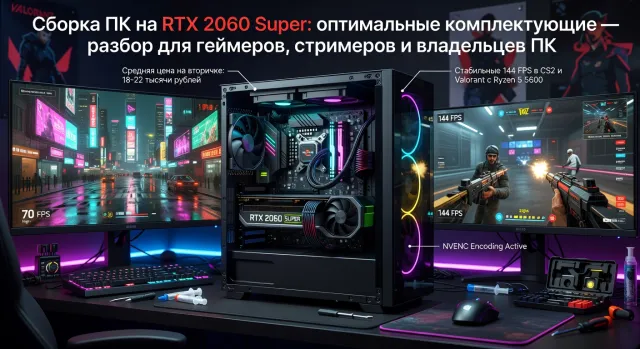 Сборка ПК на RTX 2060 Super: оптимальные комплектующие — разбор для геймеров, стримеров и владельцев ПК